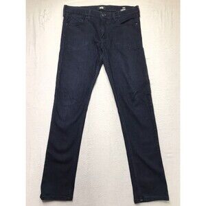 PAIGE Croft Jean Men 36x32 Skinny Fit Inkwell Dark Wash Stretch Denim